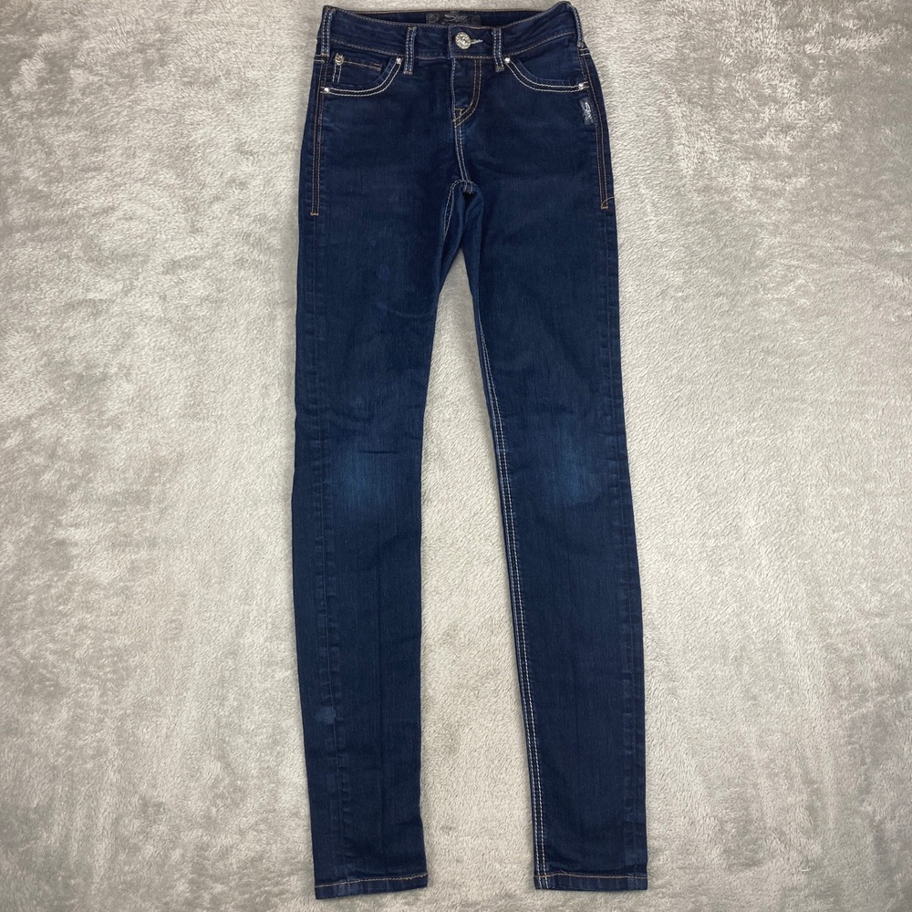 Silver‎ Jeans Co Nova Jegging Jeans Womens W23 L31 Dark Wash Skinny Indigo Denim